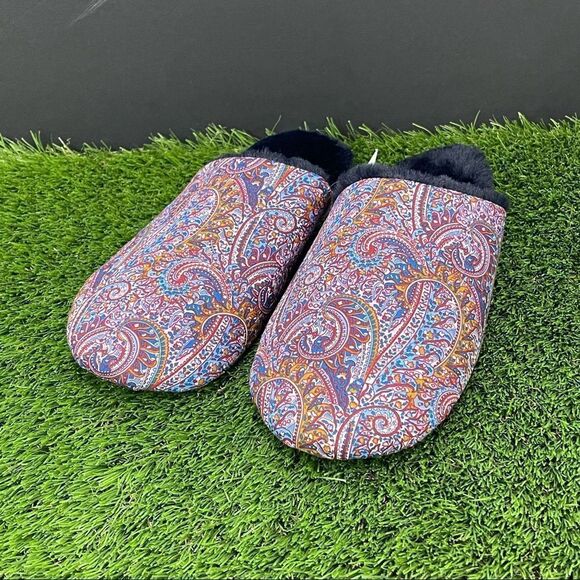 J. Crew Paisley Scuff Slippers NWT - Picture 2 of 8